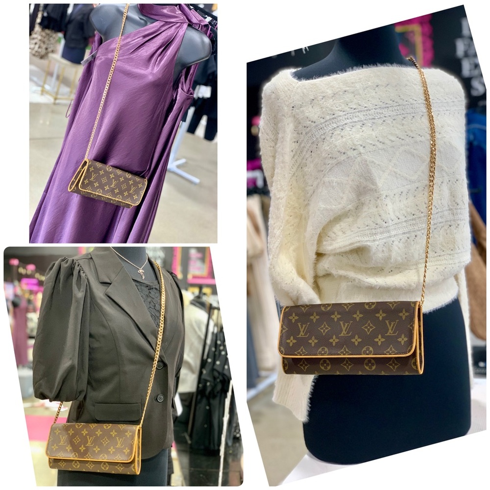 2000 authentic Louis Vuitton Twin Pochette GM crossbody, free replacement chain - Picture 2 of 16